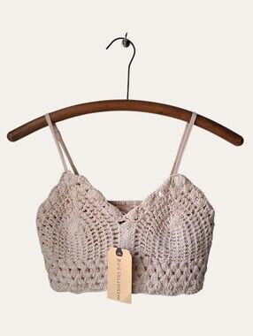 B.O.G Collective Crochet Bralette Top